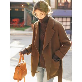 Double -sided Cashmere Coat Women Short New Korean Autumn And Winter Hepburn Wind Small Wool Woolen Coat